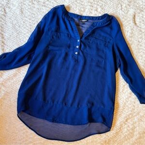 Express Royal Blue Blouse